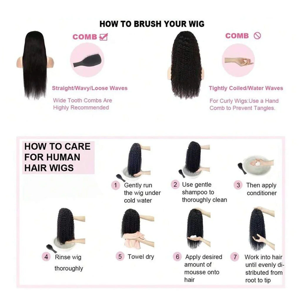 200% Density 42 Inch HD Lace Front Human Hair Wigs Straight 13x4 Transparent Lace Frontal Human Hair Wigs Pre Plucke For Women